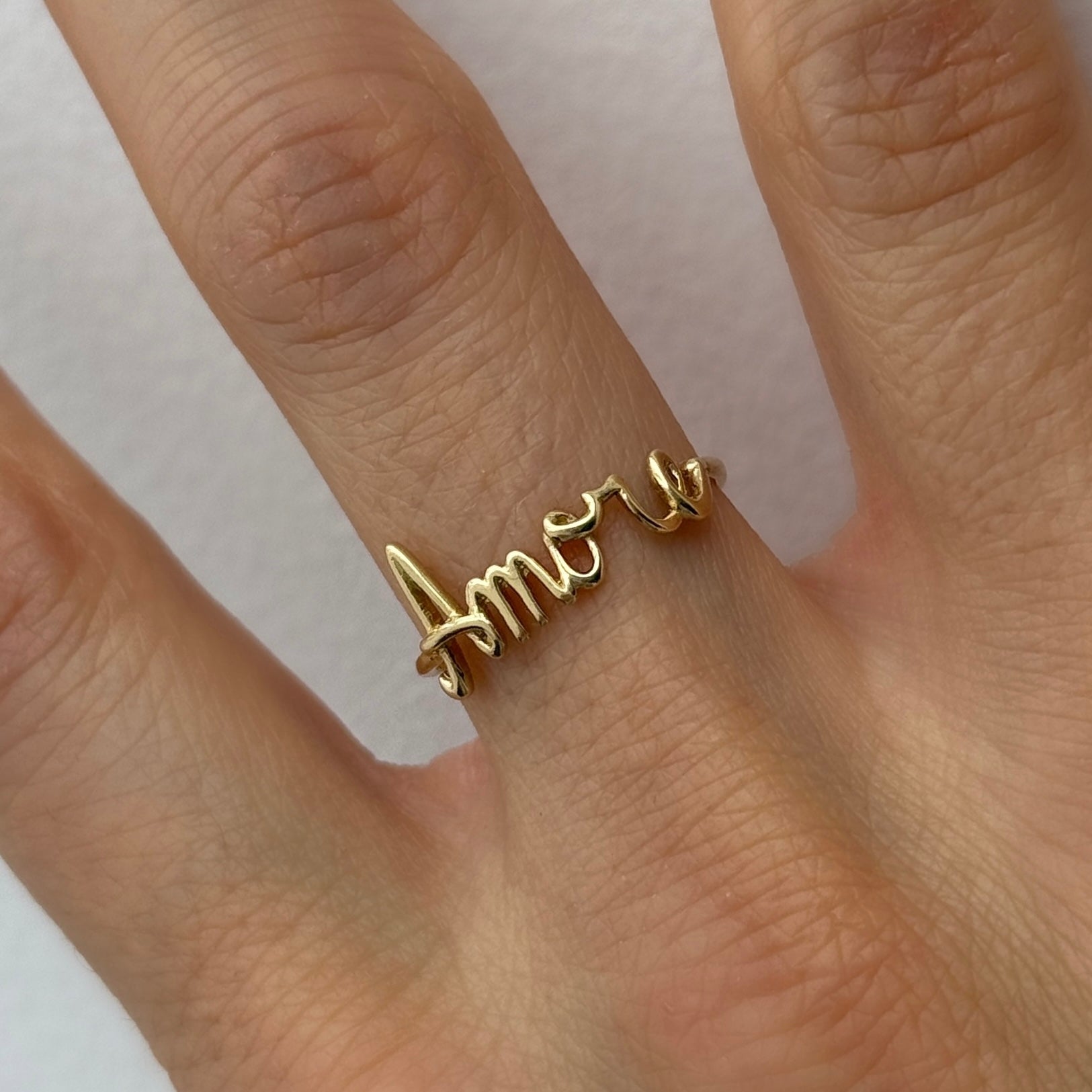 Ring AMORE MIO 18 kt Gold poliert