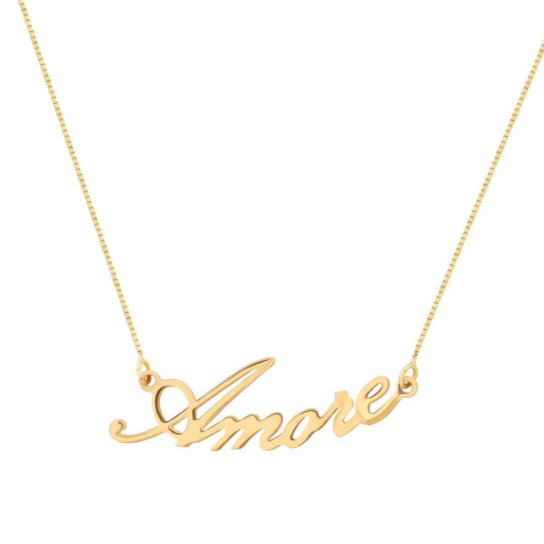 Kette FOREVER YOURS - personalisierbar - 18kt Gold, poliert