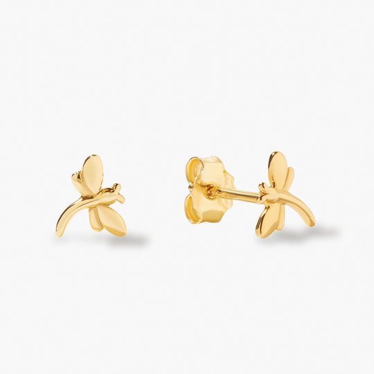 Ohrstecker LIBELLULA 18 kt Gold - 6x6mm