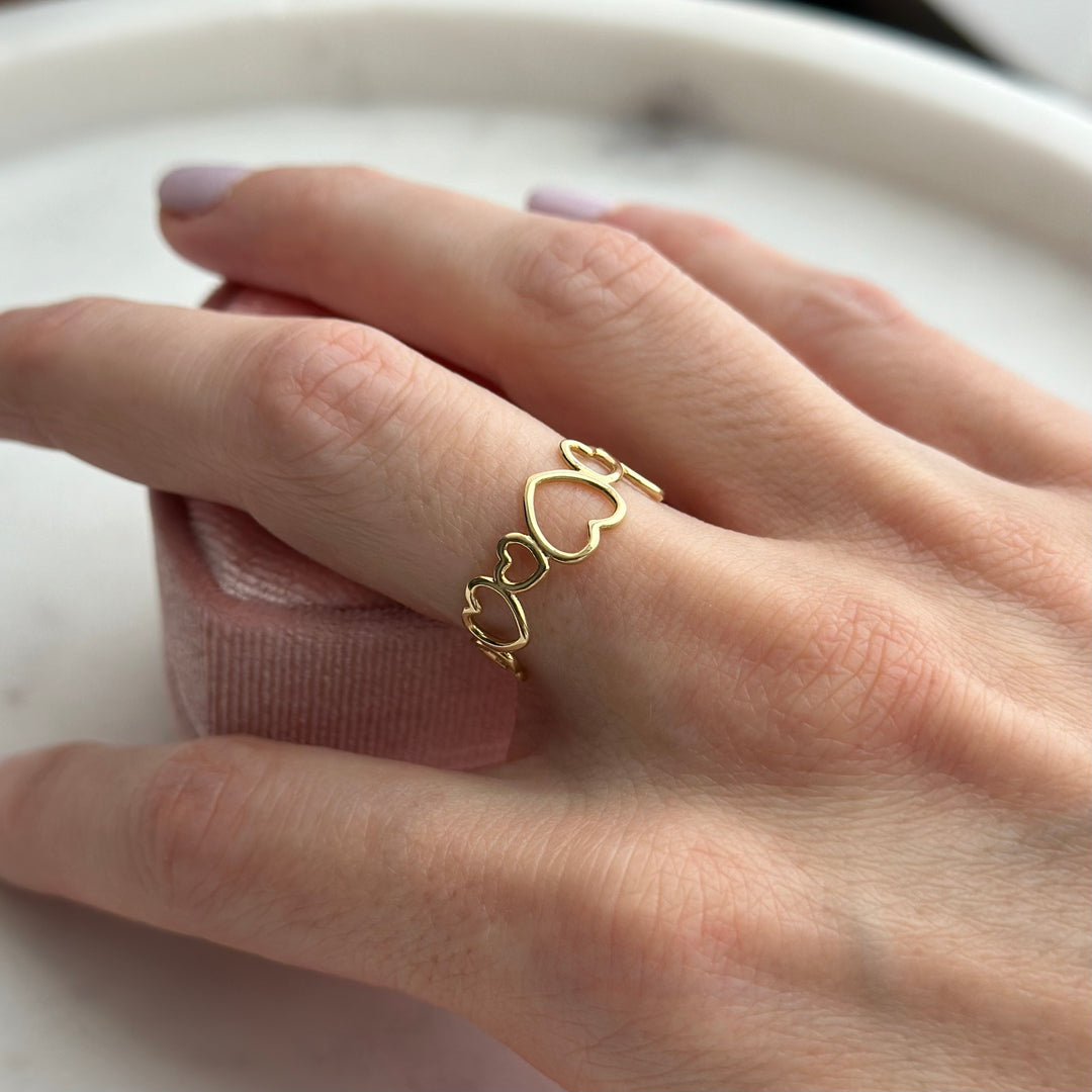 Ring AMORE III 18 kt Gold - poliert